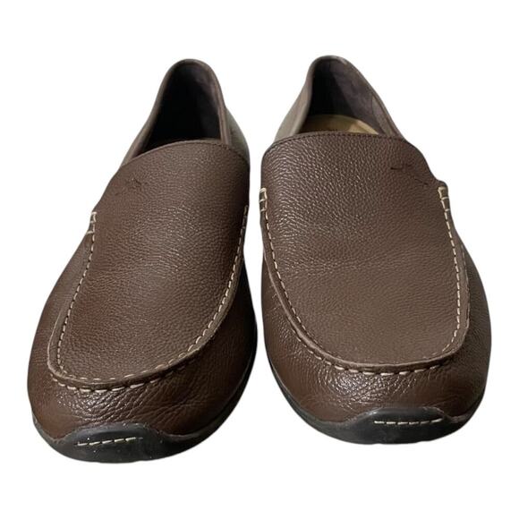 Tommy Bahamas Mens Leather Brown Driving Loafers Size 12 - Picture 2 of 7